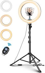 Aro de Luz LED 10" con Trípode para Selfies