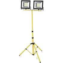 Foco LED Doble con Trípode y Cable 5m - Luz Fría 100W