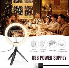RealPlus Aro de Luz LED 10" con Trípode para Móvil
