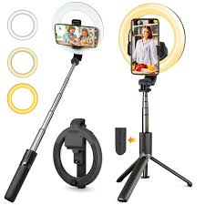 Trípode Selfie con Luz PEYOU 6”
