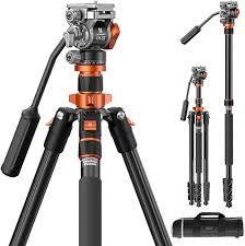 Trípode Compacto K&F Concept 200cm con Cabeza Fluida