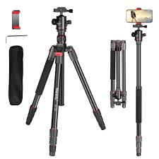 Trípode Manbily 60" Ligero con Monopie y Cabezal de Bola 360°