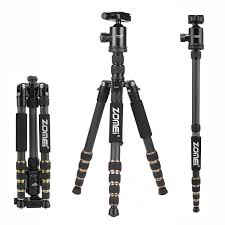 Trípode ZOMEi Z669C: Fibra de Carbono para Fotografía Profesional