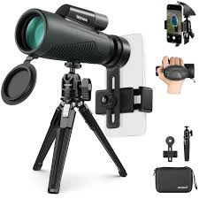Telescopio Monocular NEEWER 12x50 con Clip para Teléfono