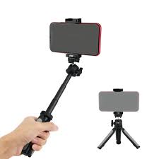 Mini Trípode Plegable 2 en 1 para Cámaras y Teléfonos