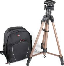 Combo Mochila y Trípode Profesional para Cámara