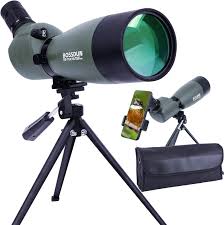 Telescopio Terrestre 25-75x70 con Trípode y Adaptador para Teléfono