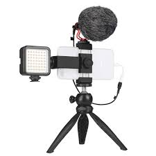 Kit de Micrófono para Smartphone con Luz LED