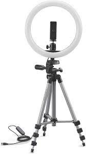Trípode Alpha 1000 Kit Vlogging BT con Luz LED y Disparador Bluetooth