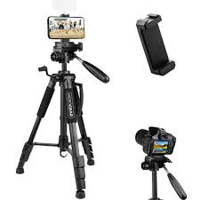 Trípode MOJOGEAR para Smartphone y Cámara - Altura Ajustable hasta 140 cm