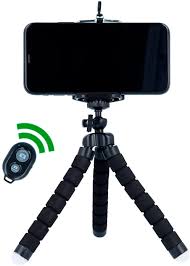Trípode Móvil Flexible con Control Remoto y Rotación 360°