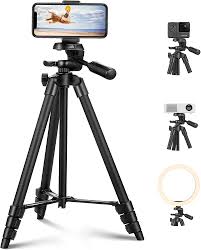 Trípode Ligero de Aluminio 140cm para Cámara y Proyector
