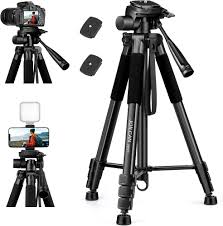 Trípode de Aluminio JOILCAN 65"/165cm para Cámaras Canon