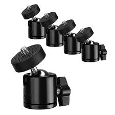 Rótulas Tripode PARFCO: Rotación 360° - 5 Piezas