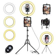 Anillo de Luz LED con Trípode para Móvil - 10 Pulgadas