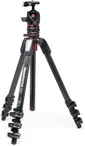 Kit Trípode de Carbono Manfrotto: Fotografía Profesional con Rótula y Accesorios
