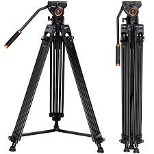 Trípode de Video K&F Concept 184cm - Resistente y 360°