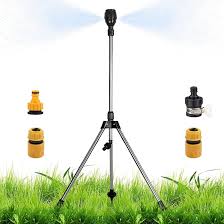 aspersor telescópico rotatorio de 360° para jardín
