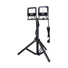 Proyector LED Tripode 2x30W 6400K Luz Fría - Black Series