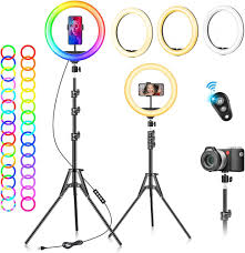 Aro de Luz RGB 10.2" con Trípode para Móvil