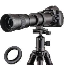 Teleobjetivo Manual JINTU 420-800mm F8.3 para SLR