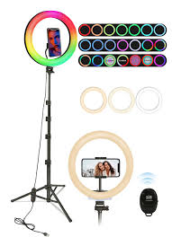 Railee Aro de Luz 10" con Trípode para Maquillaje Móvil