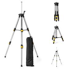 Trípode Laser Ajustable Geevorks con Nivel de Burbuja