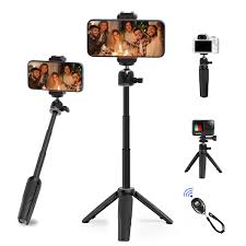 COMAN Soporte Trípode y Mini Palo de Selfie