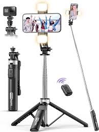 Palo Selfie con Trípode y Luces LED 135CM