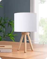Lámpara de Noche de Madera con Trípode EDISHINE