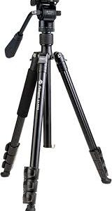 Trípode Profesional Fotopro 200CM con Monopie y Cabeza Fluida 360°
