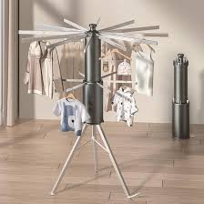 Tendedero Trípode Plegable de 2 Pisos - 18 Postes para Ropa