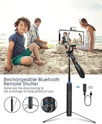 Palo Selfie Trípode 4 en 1 Bluetooth Aluminio