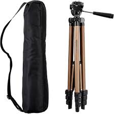 Trípode Ligero Amazon Basics de 127 cm con Funda - Champán