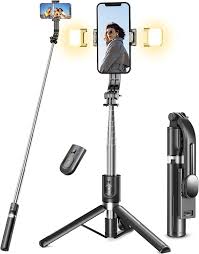 Trípode Mejorado con Luz: Palo Selfie 2 en 1